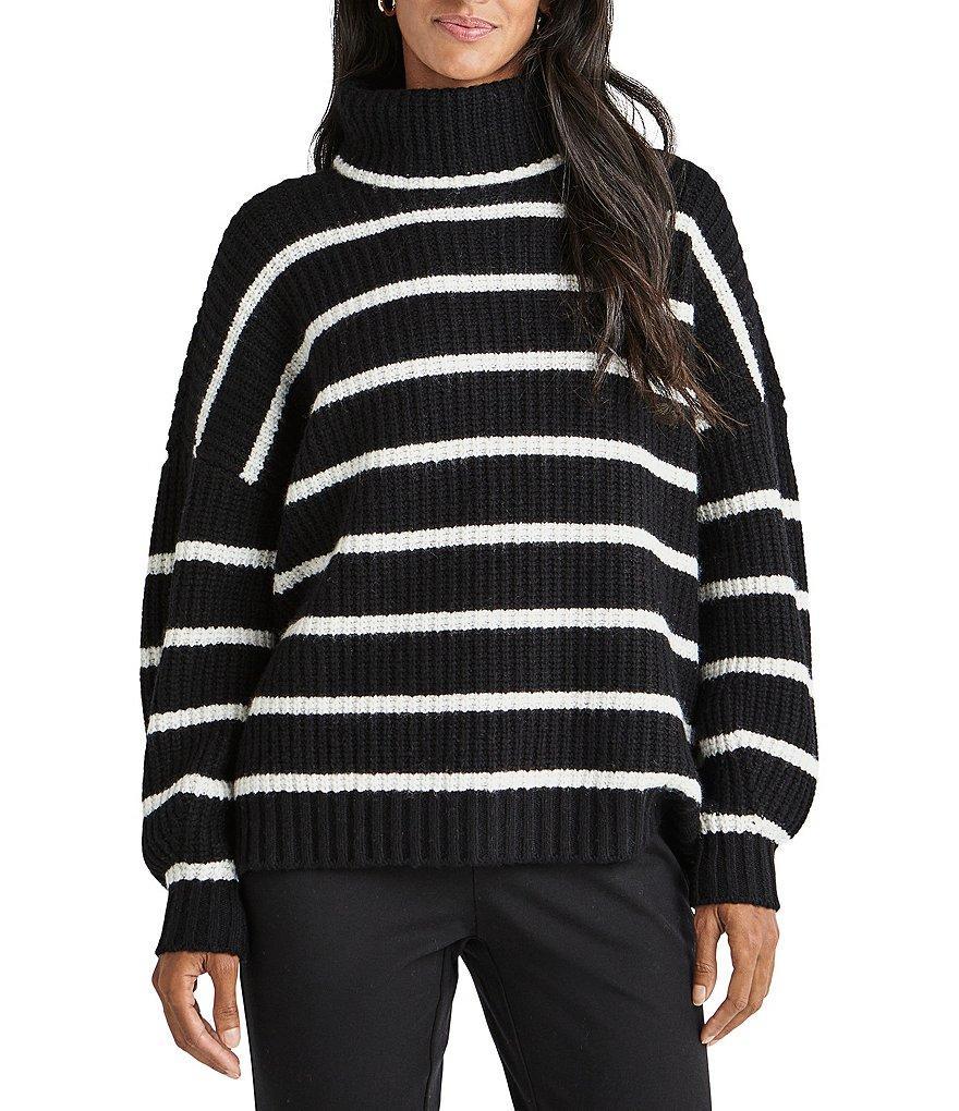 Splendid x Cella Jane Blog Oversized Striped Turtleneck Sweater Product Image