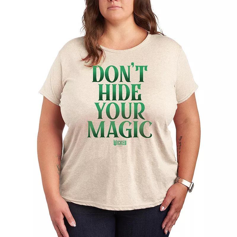 Plus Size Wicked Dont Hide Your Magic Graphic Tee, Womens Product Image