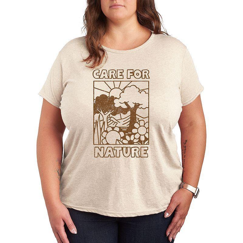 Plus Care For Nature Graphic Tee, Womens Product Image