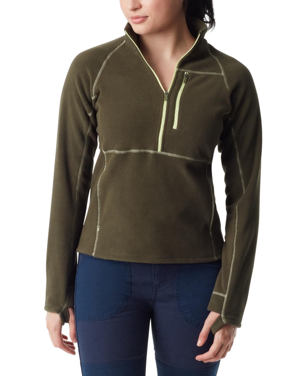 Bass Outdoor Womens Half-Zip Long-Sleeve Fleece Product Image