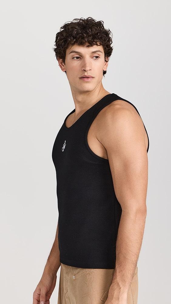 JW Anderson Anchor Embroidery Tank Top | Shopbop Product Image