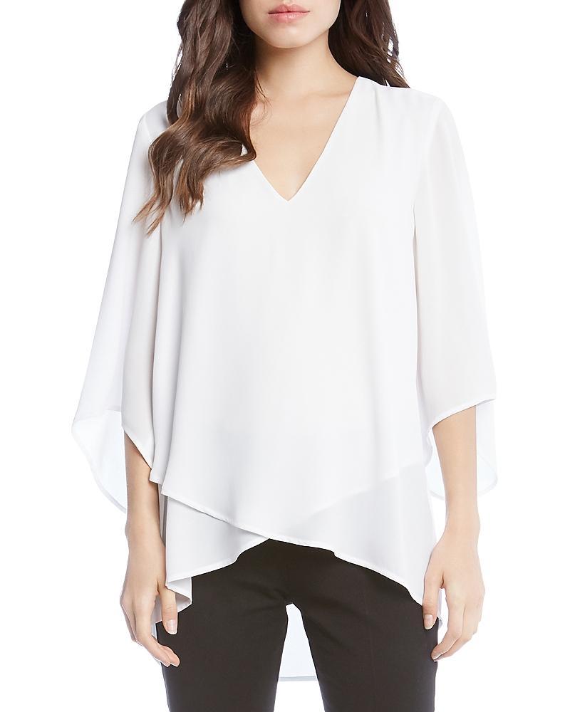 Karen Kane Asymmetrical Crepe Top Product Image