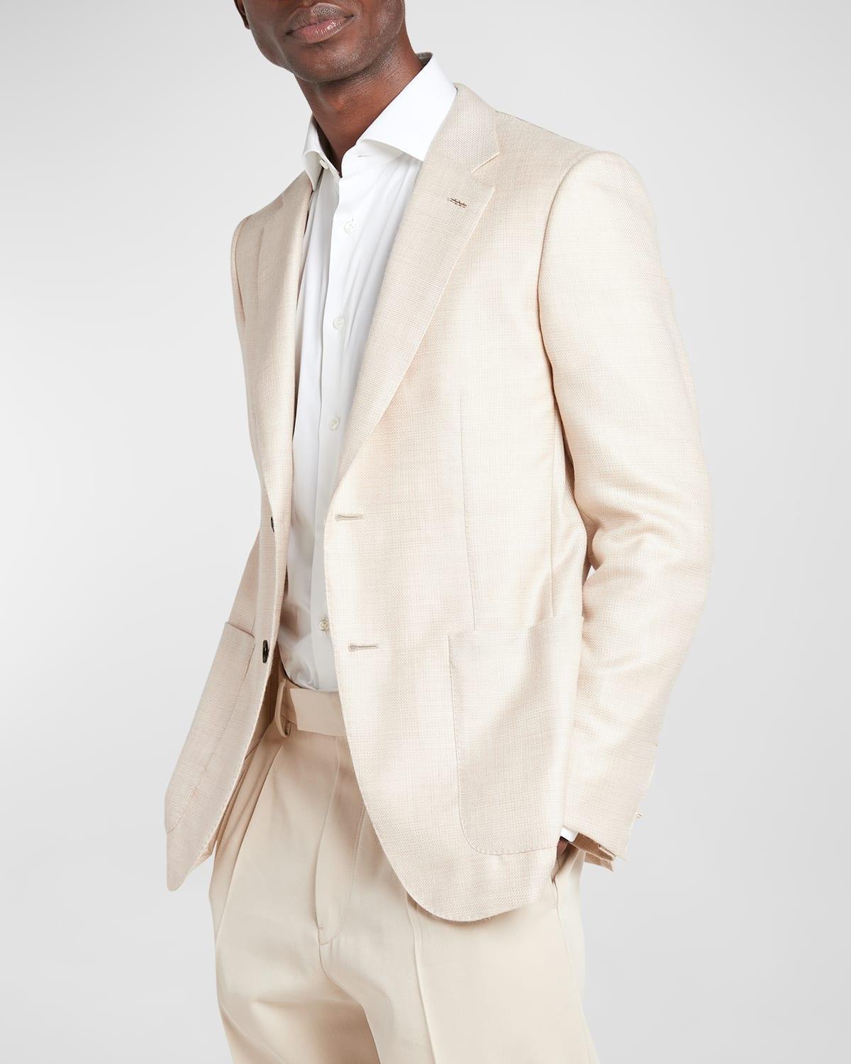 Mens Cashmere and Silk Tailoring Jacket Product Image