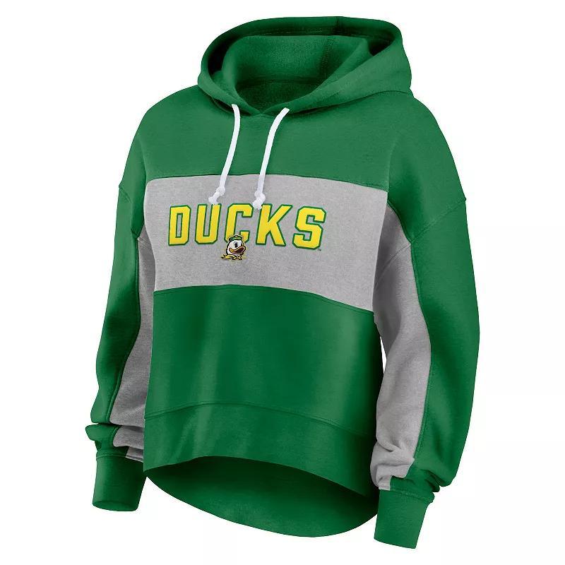 Womens Oregon Ducks Fleece Sweatshirt Green Product Image