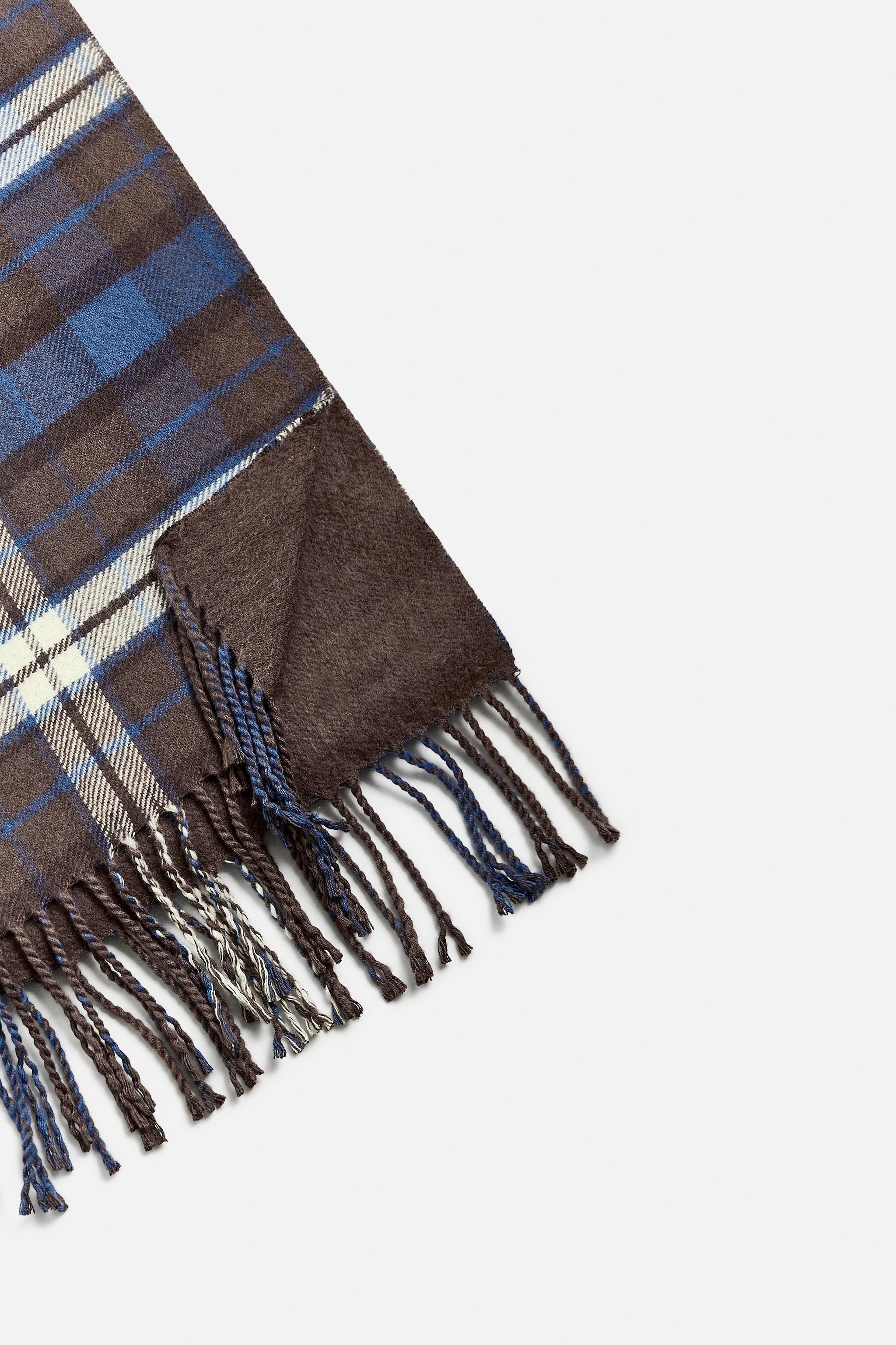 PLAID COMBINATION SCARF Product Image