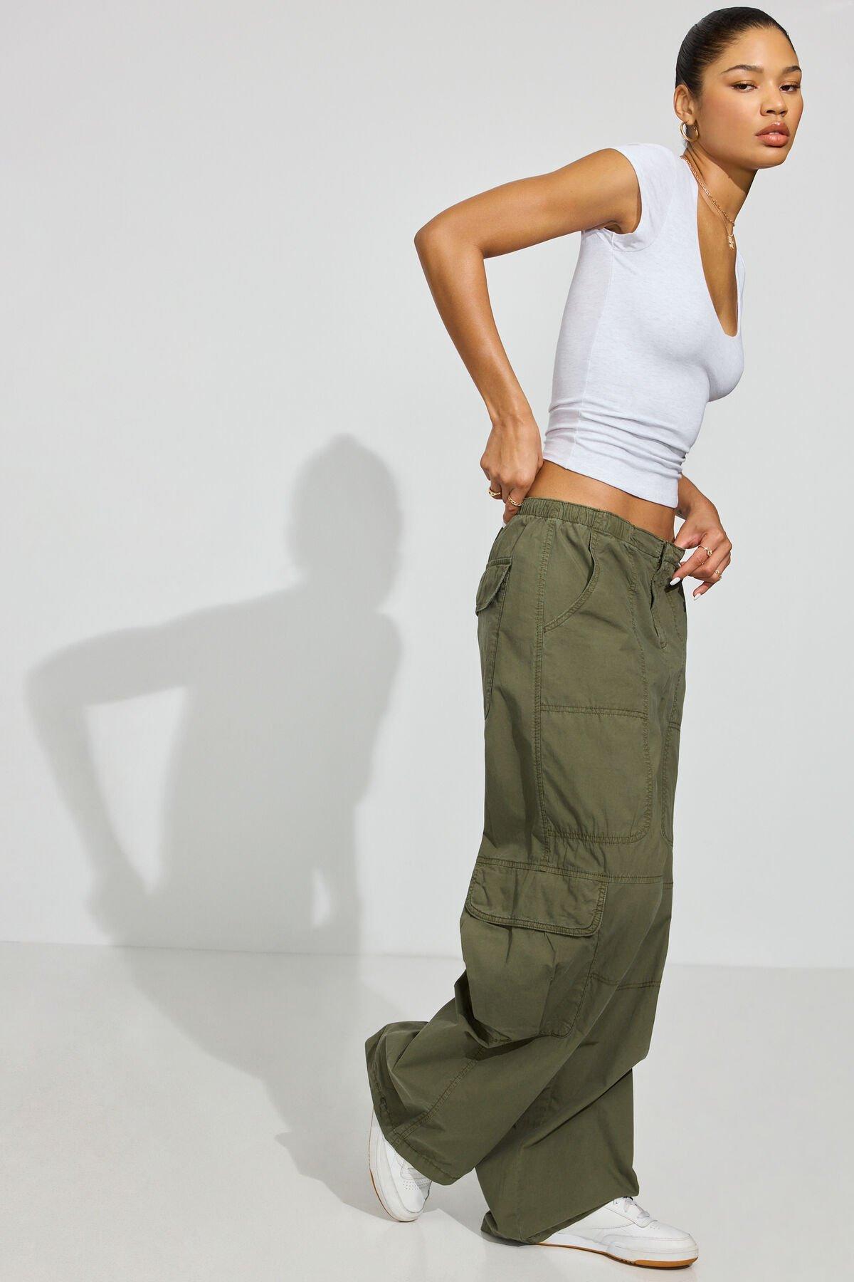 Poplin Extreme Baggy Cargo Pants Product Image