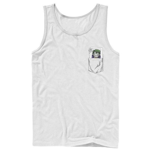 Mens DC Comics The Joker Cards Pocket Graphic Tank Top Product Image