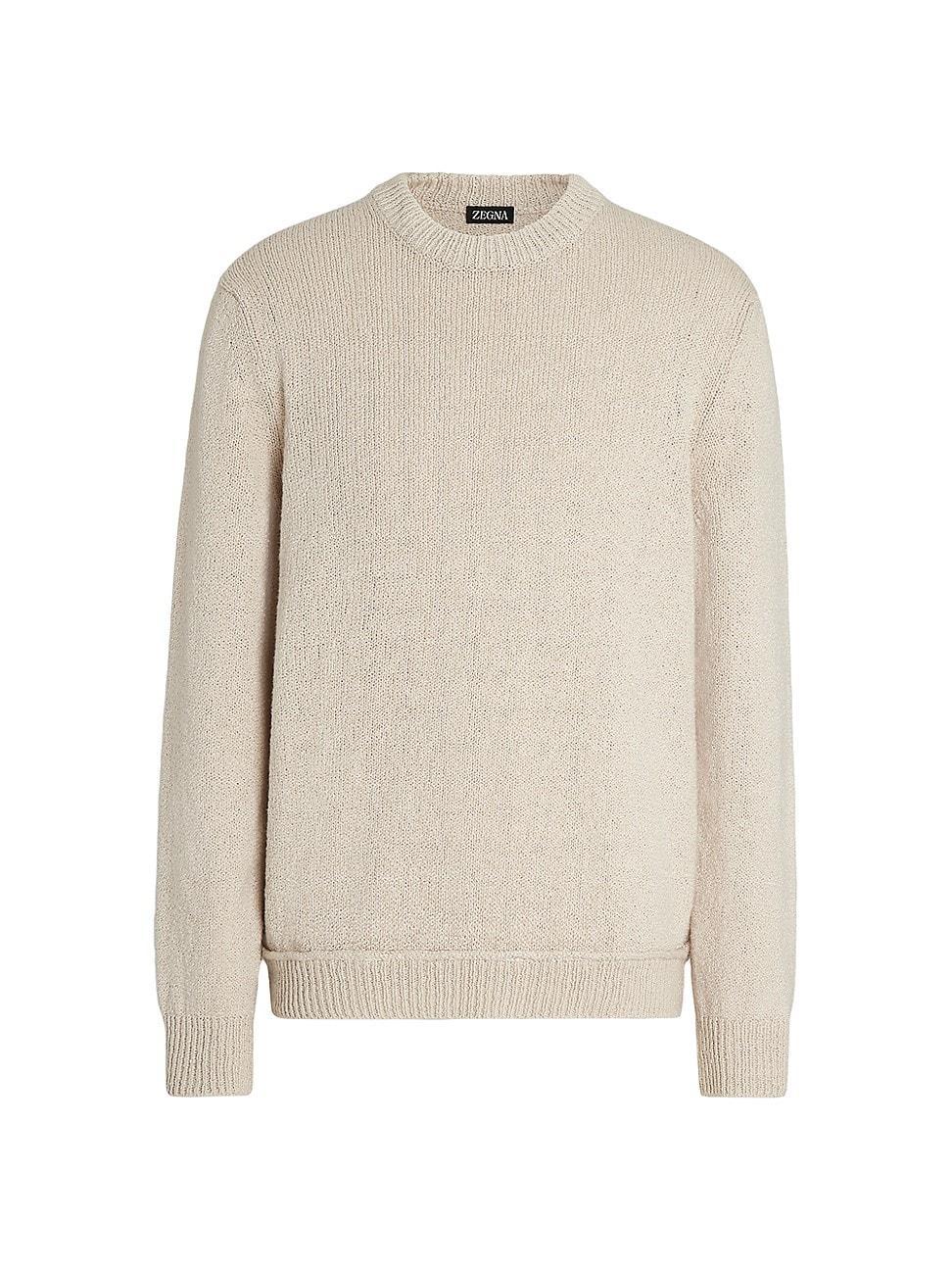 Mens Cotton and Silk Crewneck Product Image