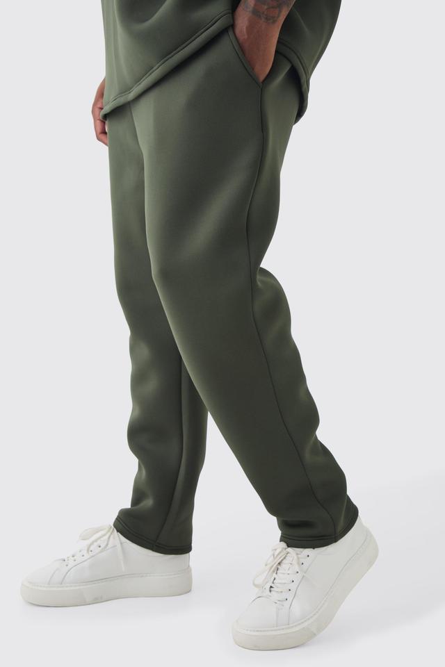 Plus Scuba Tapered Sweatpants | boohooMAN USA Product Image