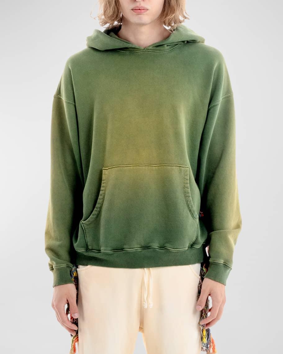 Mens Faded Fringe Hoodie Product Image