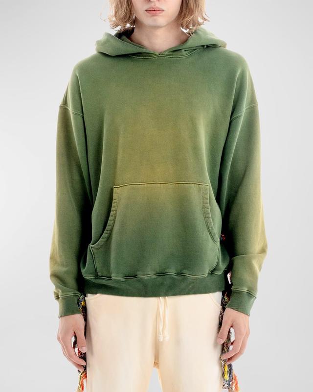 Men's Faded Fringe Hoodie Product Image