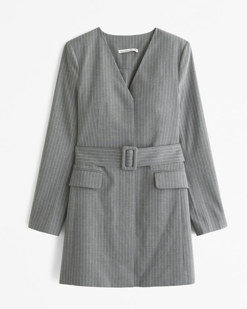 Belted Blazer Mini Dress Product Image