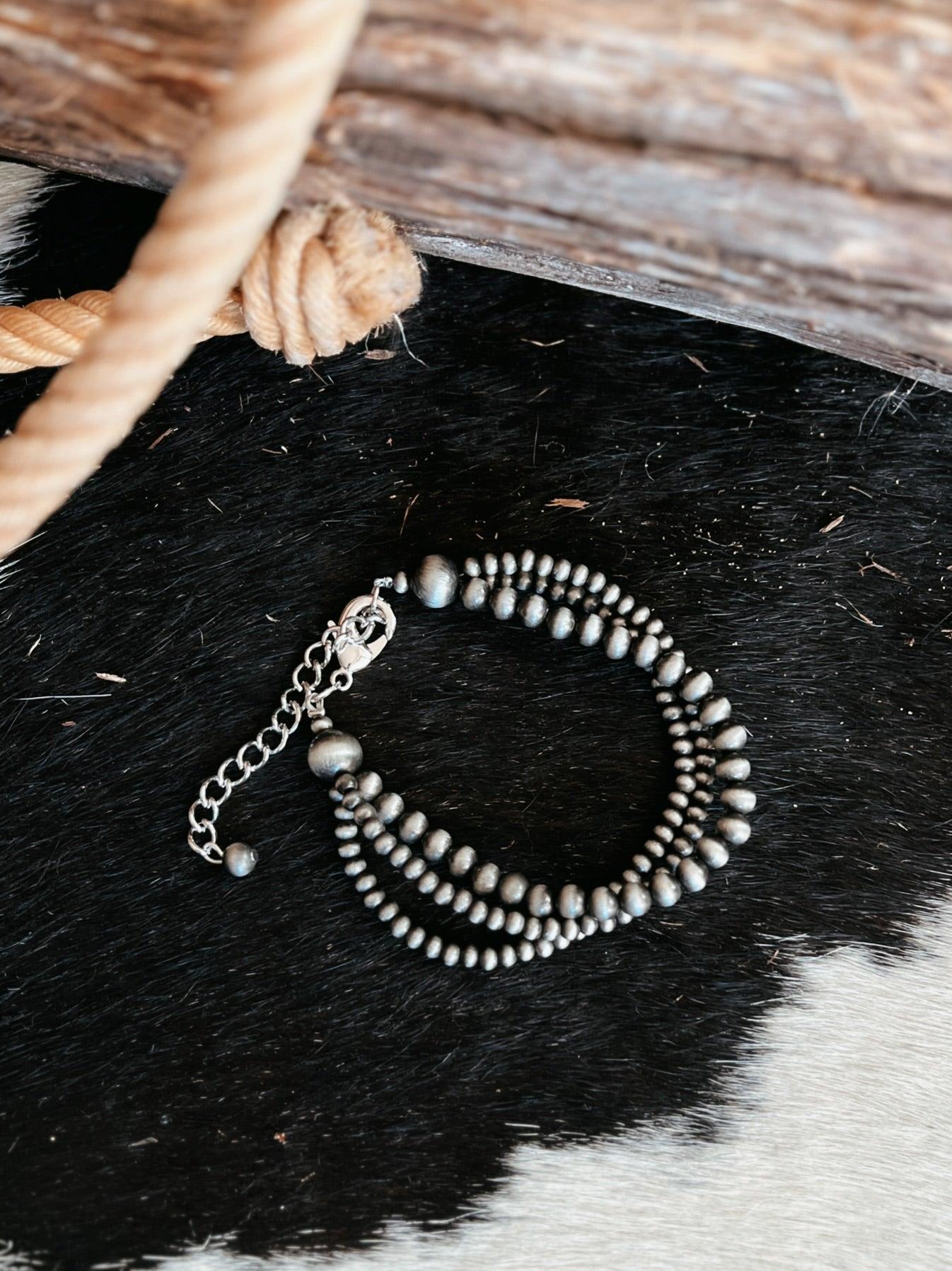 Handmade Navajo Inspired Adjustable Bracelet Product Image