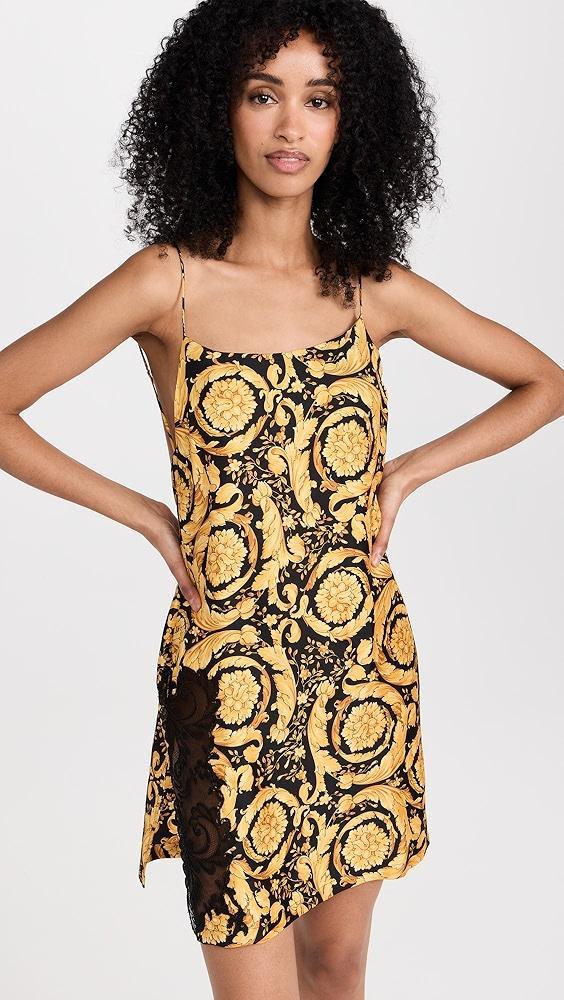 Versace Twill Silk Slip Dress | Shopbop Product Image