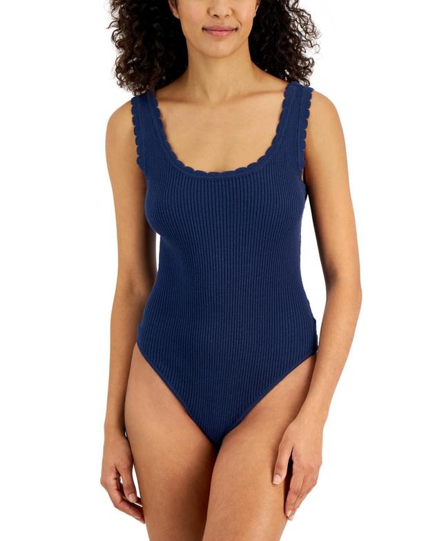 And Now This Womens Scalloped Scoop-Neck Bodysuit, Created for Macys Product Image