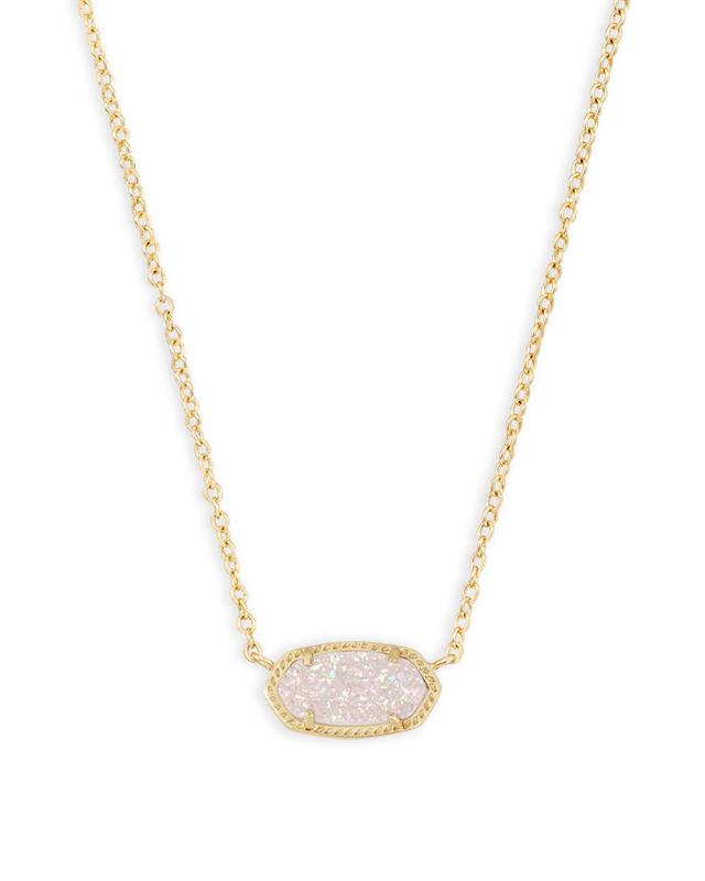 Elisa Gold Pendant Necklace in Iridescent Drusy Product Image