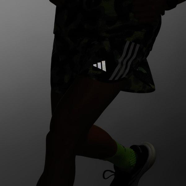 Own the Run 3-Stripes Allover Print Shorts Product Image