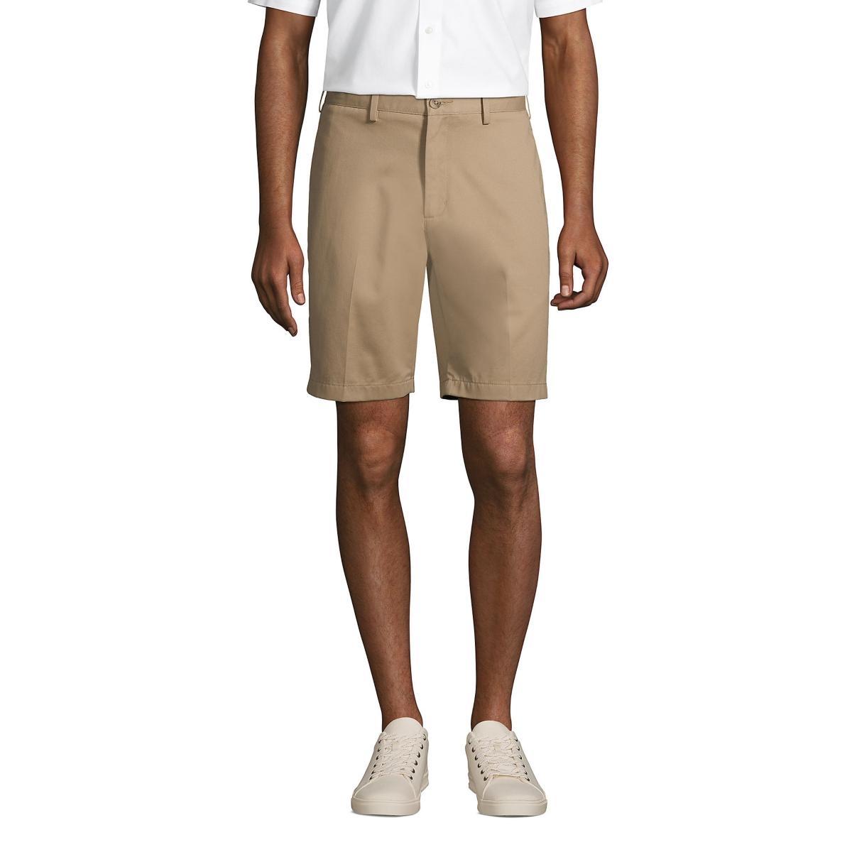 Lands End Mens Traditional Fit 9 Inch No Iron Chino Shorts Product Image