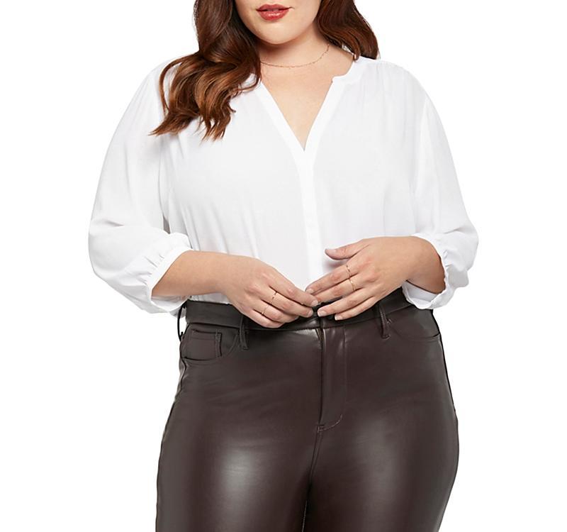 NYDJ Sculpt Her Marilyn Faux Leather Straight Leg Pants Product Image