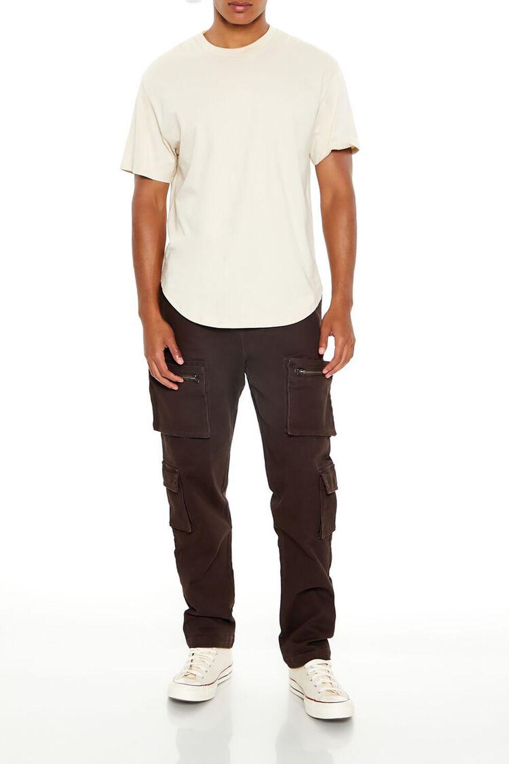 Slim-Fit Mid-Rise Cargo Joggers | Forever 21 Product Image