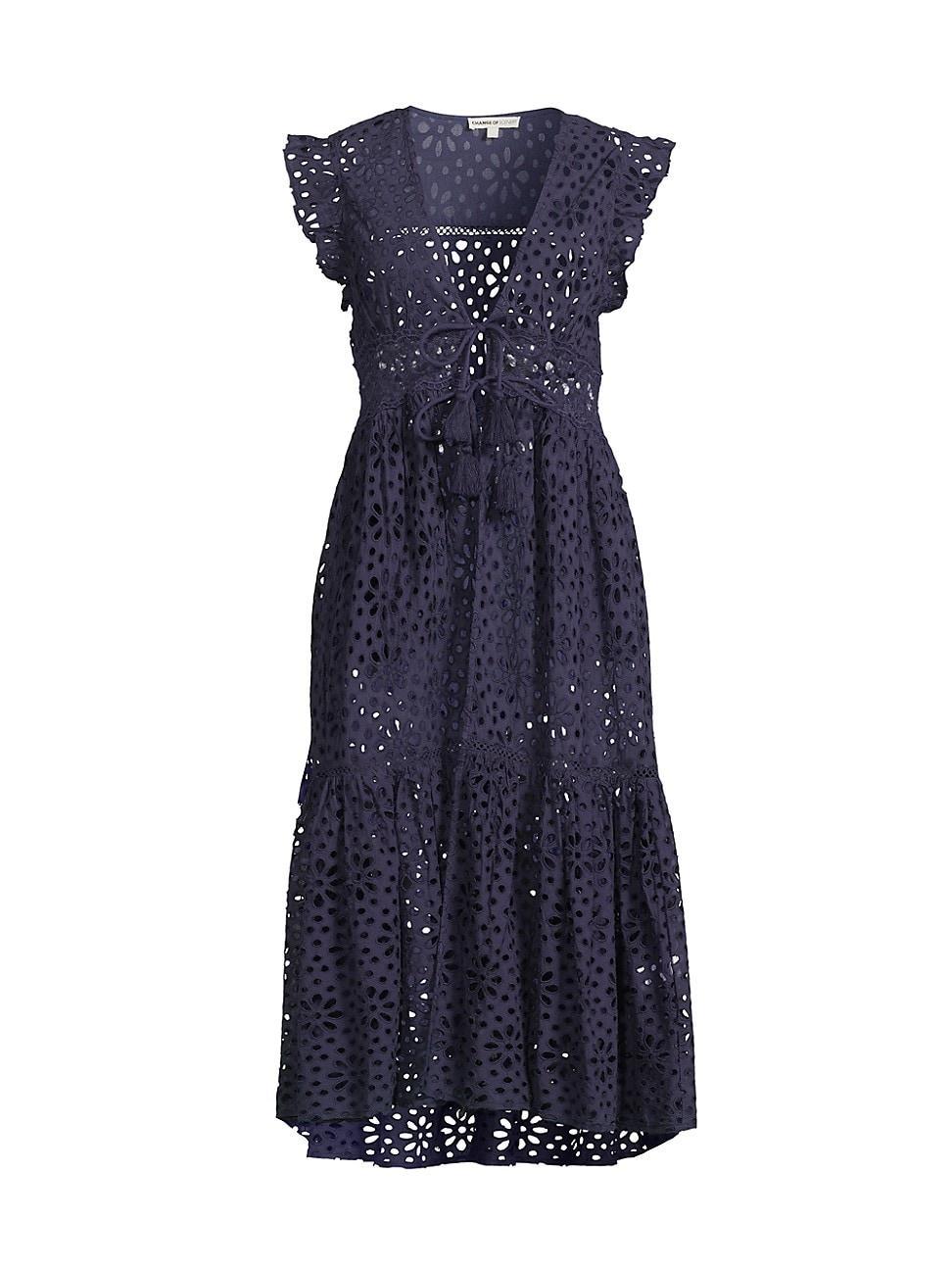 Womens Lauren Eyelet Cover-Up Dress Product Image