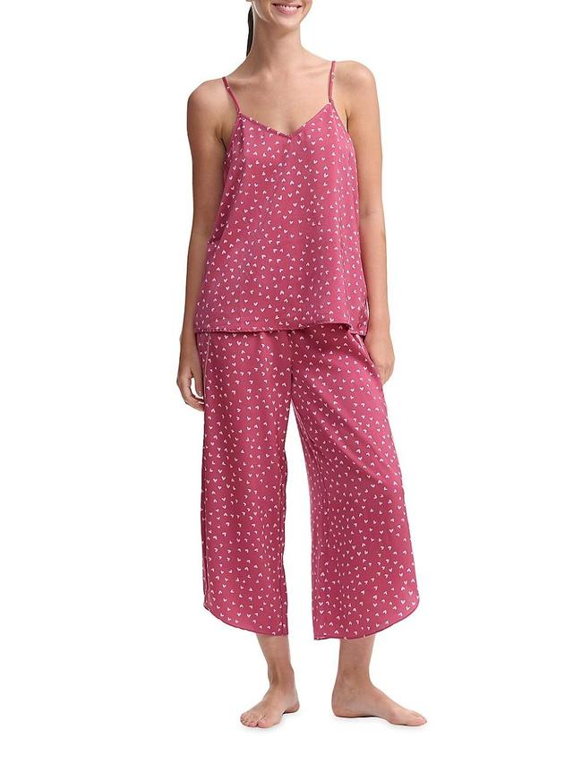 Splendid Womens 2-Pc. Printed Cropped Pajamas Set Product Image