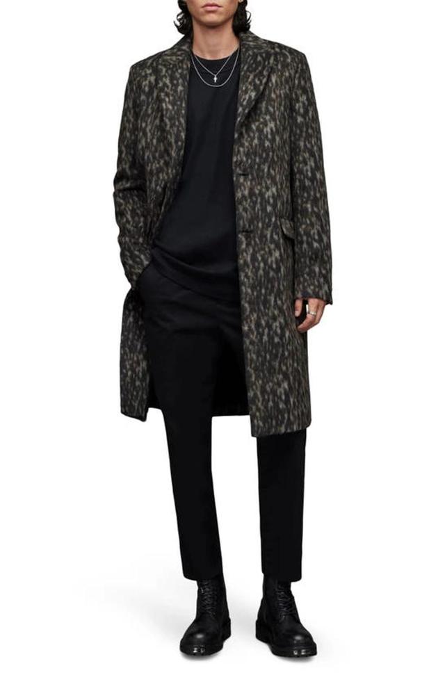 Leo Leopard Print Coat In Brown Leopard Product Image