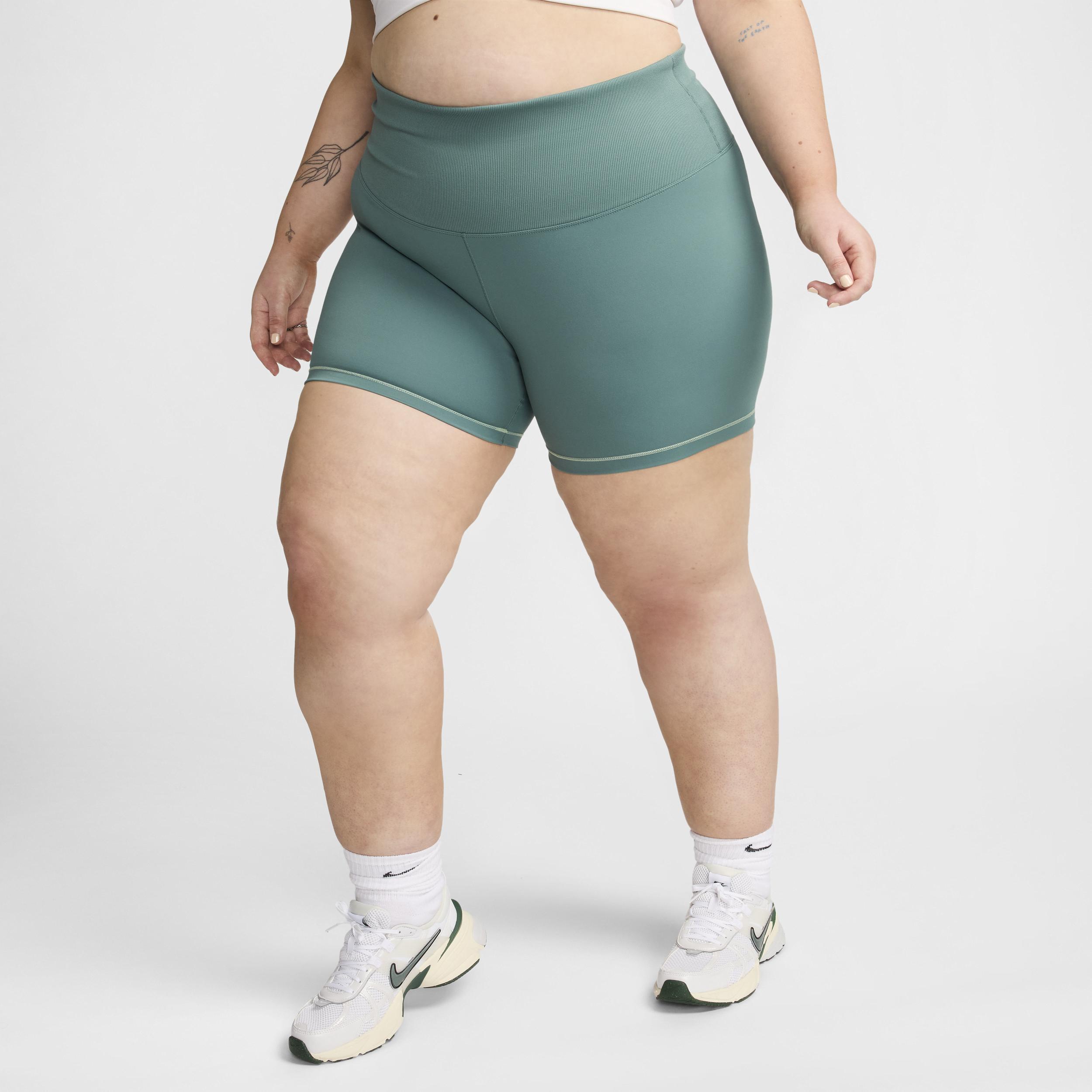 Nike Women's One Rib High-Waisted 5" Biker Shorts (Plus Size) Product Image