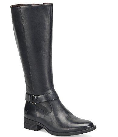 Born Saddler (Black Full Grain Leather) Women's Pull-on Boots Product Image