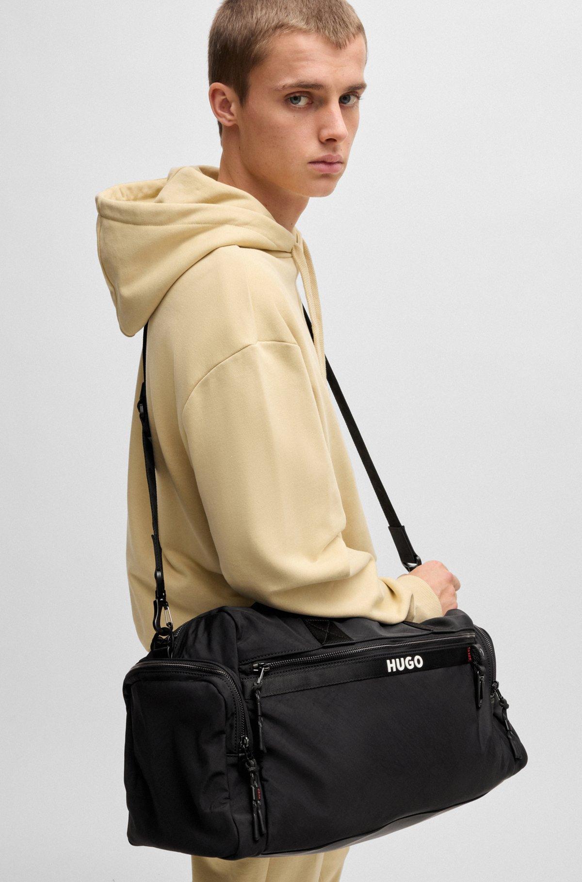 Logo-strap holdall with contrast branding Product Image