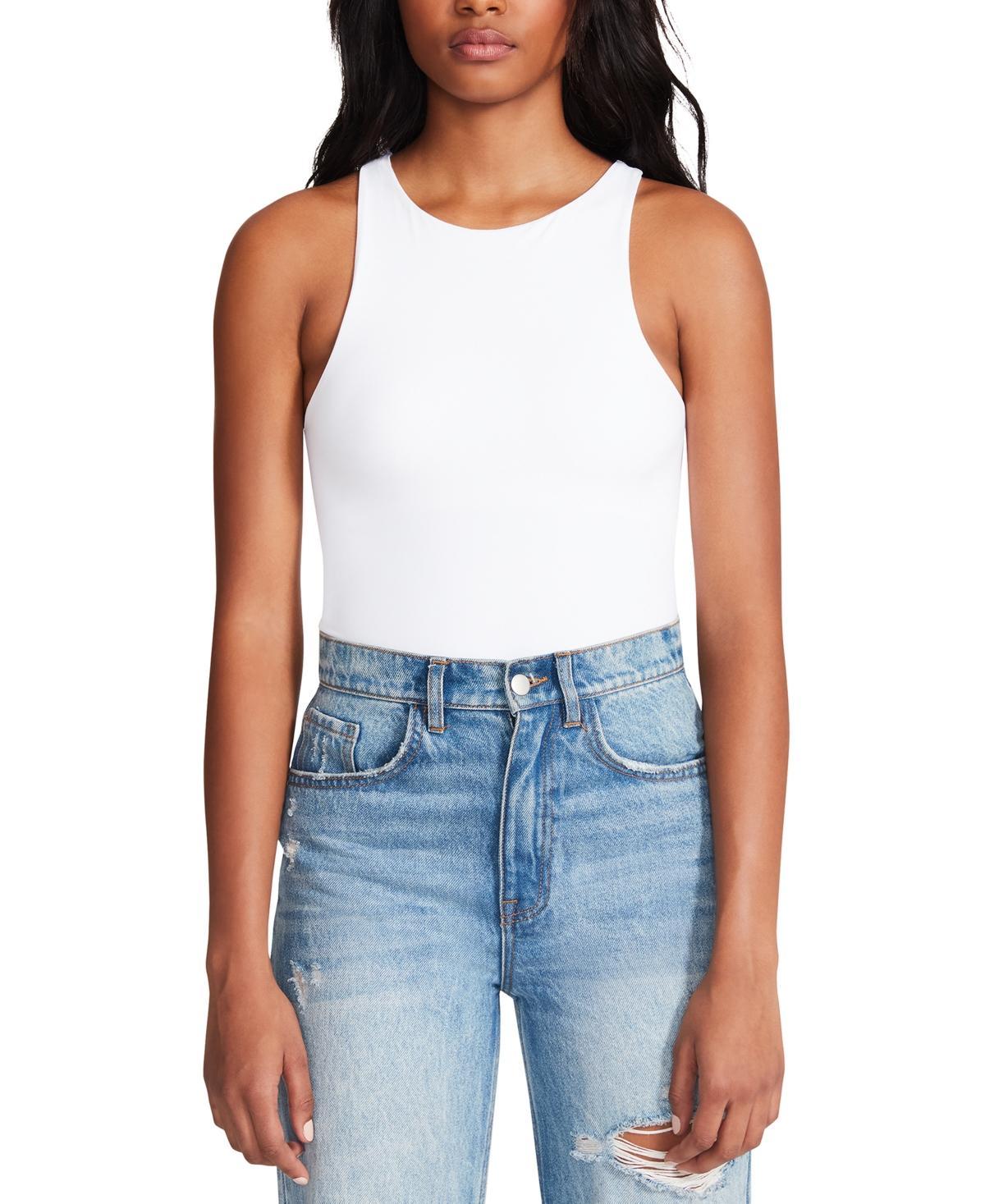 Steve Madden Nico Knit Crew Neck Sleeveless Bodysuit Product Image