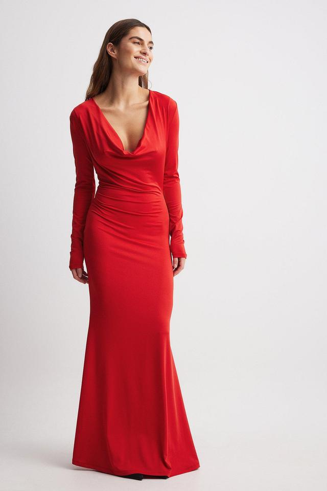 Draped Maxi Dress Product Image