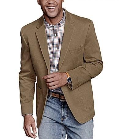 Johnston & Murphy Washed Cotton Blazer Men's Clothing Product Image