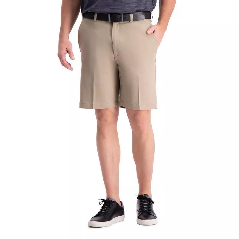 Mens Haggar Cool 18 Pro Gabardine Flat Front Shorts Black Product Image