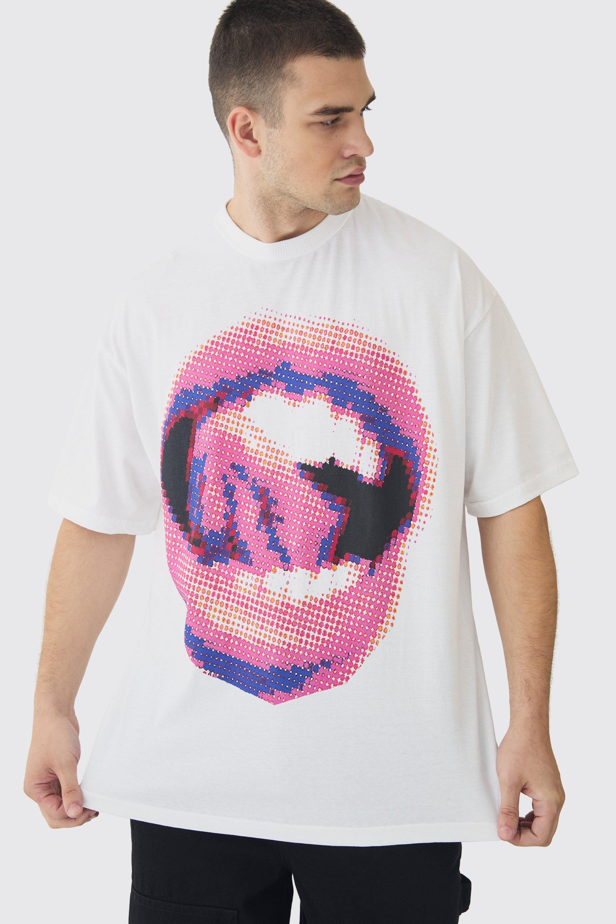 Tall Lips Graphic Oversized T-Shirt | boohooMAN USA product image