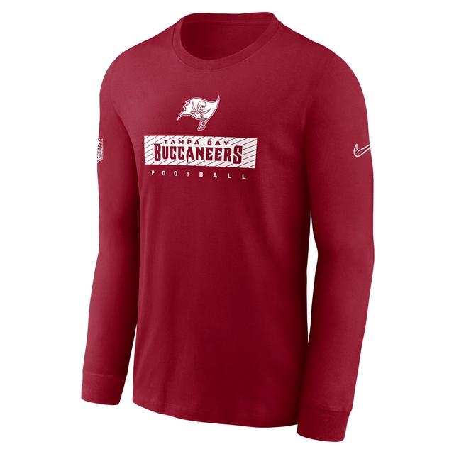 Tampa Bay Buccaneers Sideline Team Issue Nike Men's Dri-FIT NFL Long-Sleeve T-Shirt Product Image