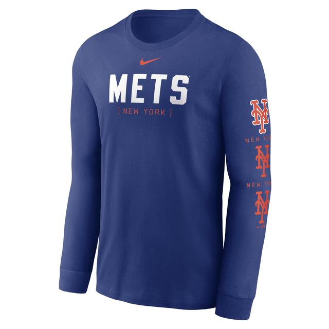 Mens Nike Royal New York Mets Repeater Long Sleeve T-Shirt Product Image