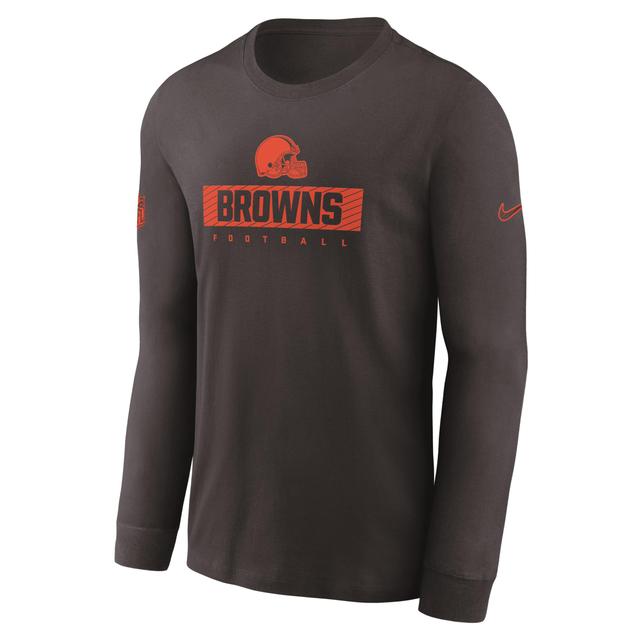 Denver Broncos Sideline Team Issue Nike Men's Dri-FIT NFL Long-Sleeve T-Shirt Product Image