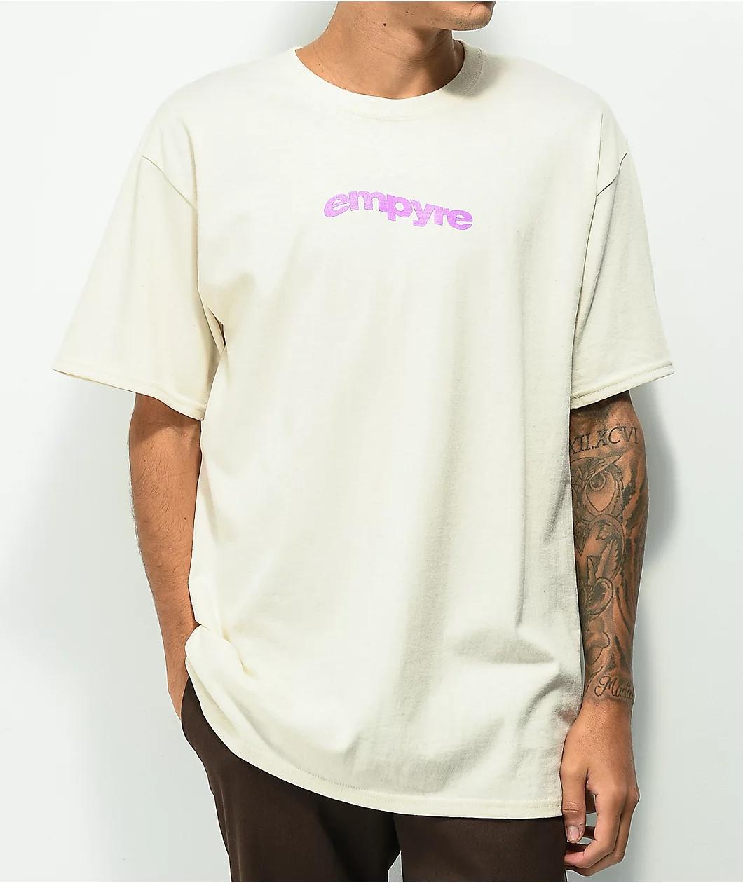 Empyre Botanical Skull Cream T-Shirt Product Image