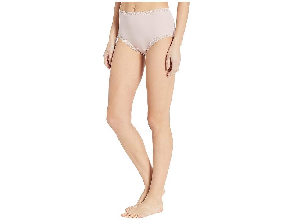 Natori Bliss Lace-Trim High Rise Cotton Brief 755058 Product Image