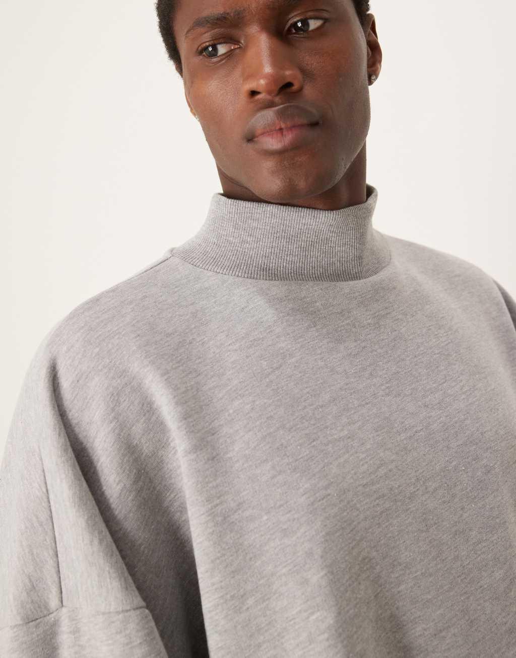 ASOS DESIGN extreme oversized sweatshirt in heather gray Product Image