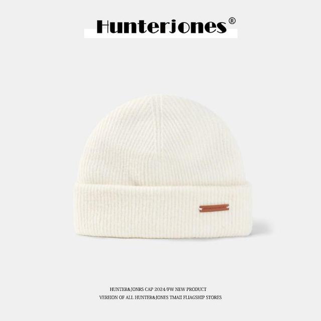 Plain Applique Knit Beanie Product Image