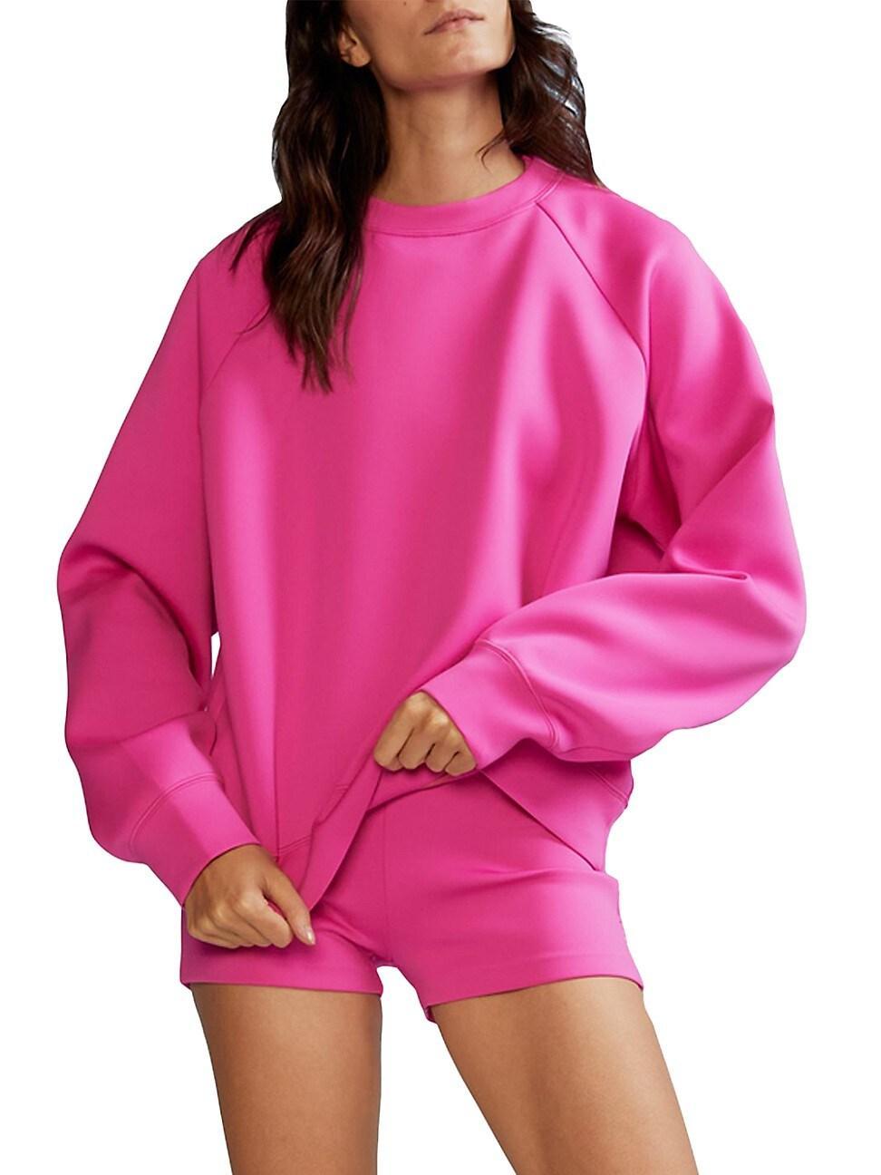 Womens Bonded Stretch Pullover Sweatshirt Product Image