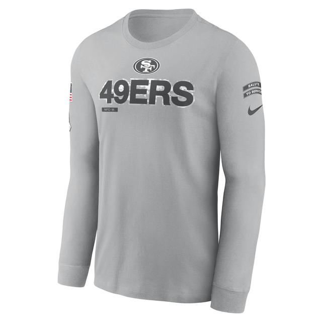 San Francisco 49ers Salute to Service Mascot Edge Legend Men's Nike NFL Long-Sleeve T-Shirt Product Image