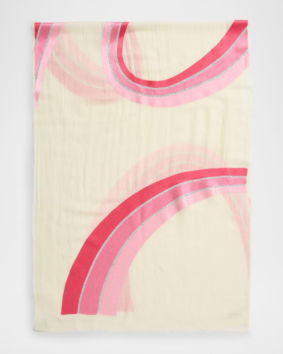 Meander Printed Wool Scarf product image