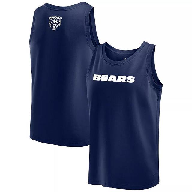 Mens Fanatics Chicago Bears Elements Tank Top Blue Product Image