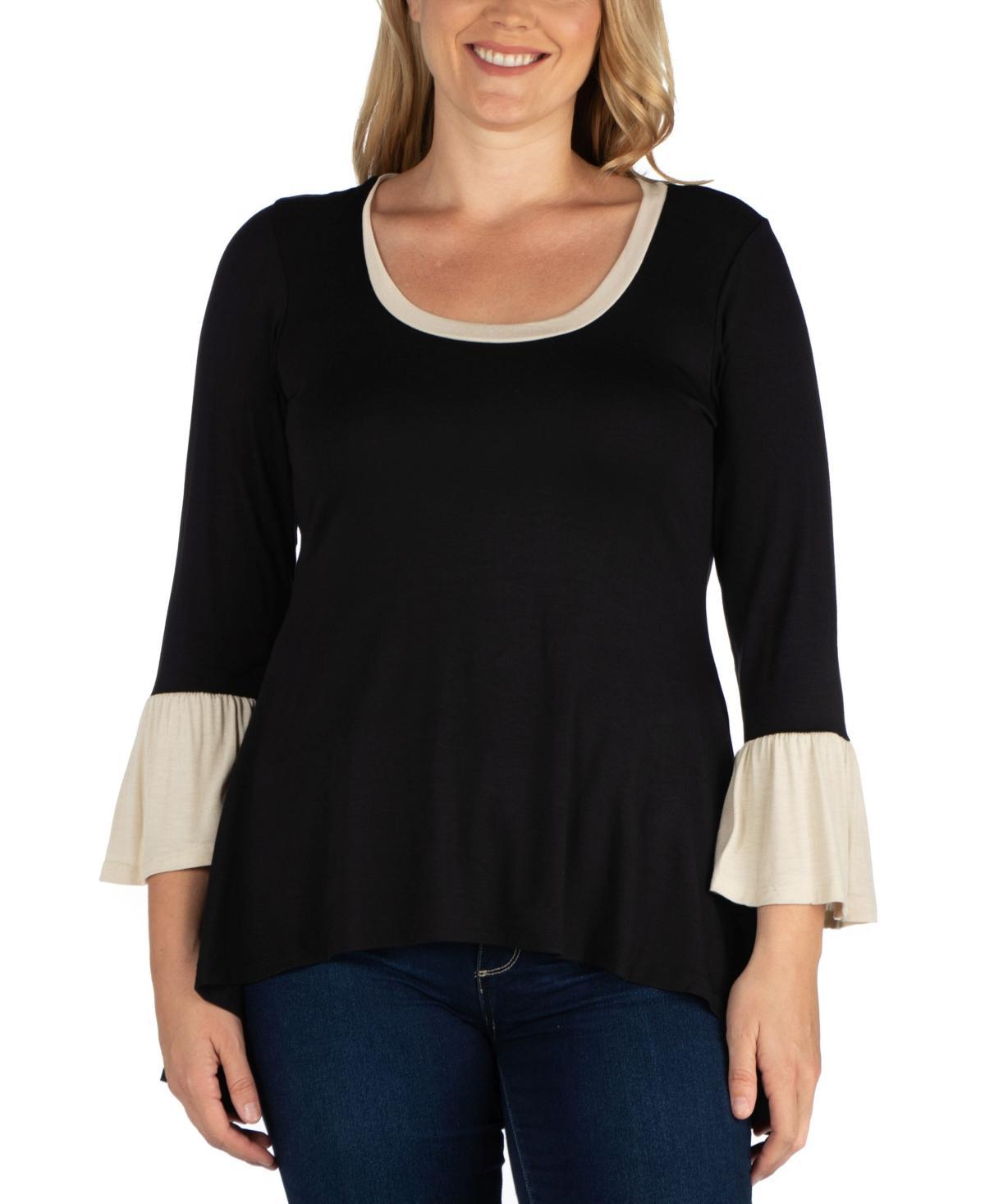 24seven Comfort Apparel Plus Size Tunic Top Product Image