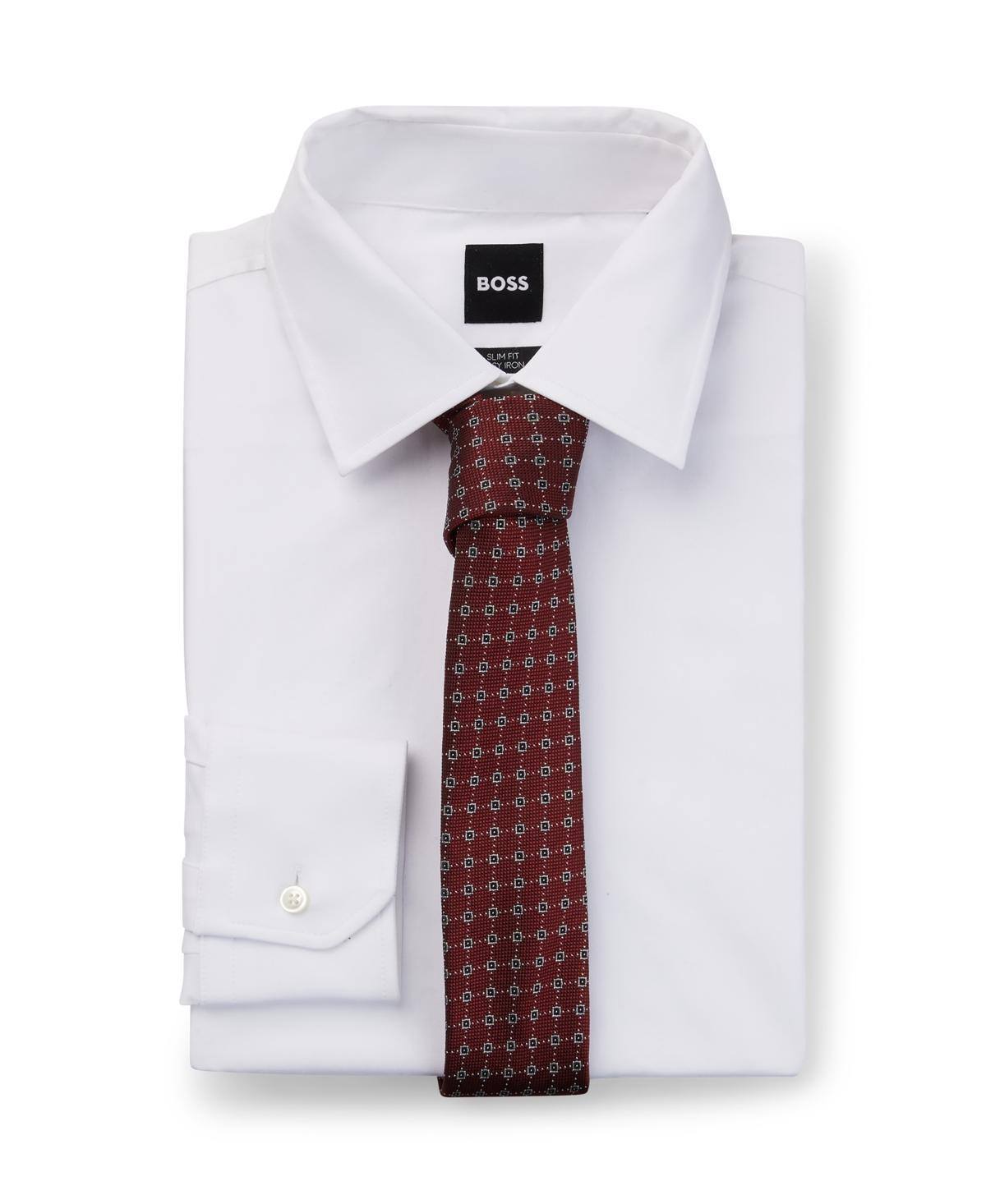 Boss by Hugo Boss Mens Jacquard-Woven Pattern Tie Product Image