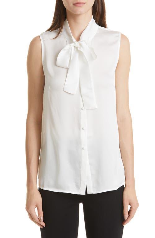 Misook Tie Neck Sleeveless Blouse Product Image