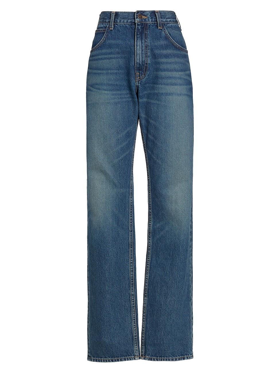 Womens Taylor Baggy Straight-Leg Jeans Product Image